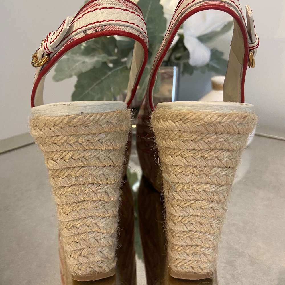 Authentic Louis Vuitton Anemone Slingback Wedges - Picture 6 of 9
